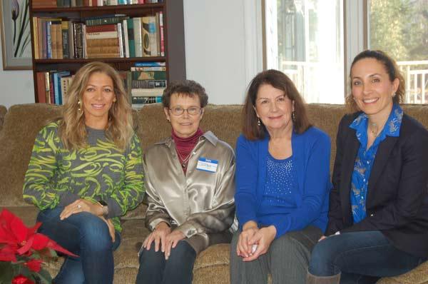 Left to Right - Dania Bawadkji, Judy Franlin (LWV President), Connie Borichevsky (Hostess), Dr. Abouasaleh