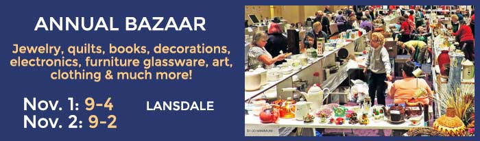 This Bazaar is a fundraiser sponsored by the Brittany Pointe Estates Resident’s Association. It will feature gently used clothing, attic treasures, linens, small appliances, jewelry, dishes, glassware, tools, electronics, holiday decorations, furniture, quilts, crafts, fine art & frames, books, puzzles, holiday items, baked goods and raffles. The bazaar is open to the public on Friday, November 1st from 9:00 a.m. to 4:00 p.m. and Saturday, November 2nd from 9:00 a.m. to 2:00 p.m. Cash and checks only. No credit cards are accepted. Free admission.