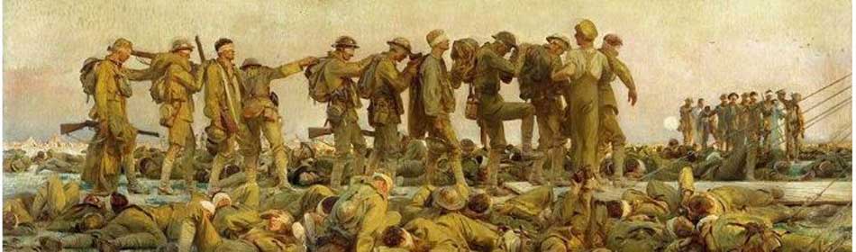 John Singer Sargent - Gassed, 1918 - Oil on canvas - (on display at Imperial War Museum, London, UK) in the New Hope, Bucks County PA area